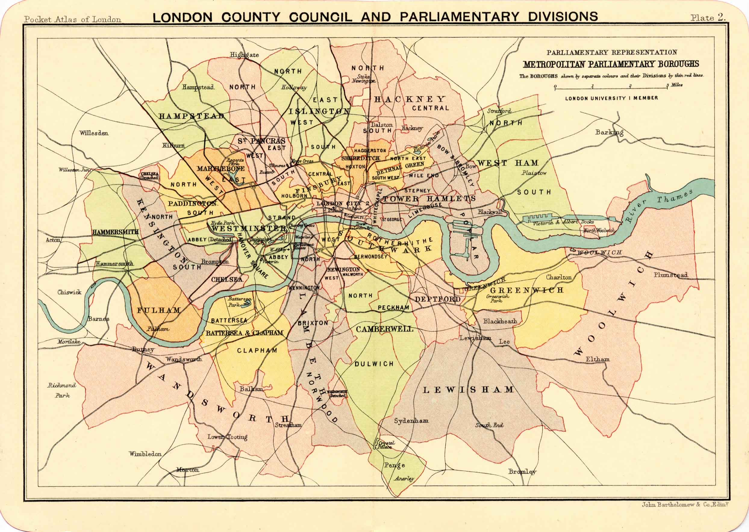 County of London map